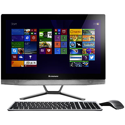 Lenovo B50 All-In-One Desktop PC, Intel Core i7, 8GB RAM, 2TB, 23.8 , Touch Screen, Silver Silver Lenovo B50 All-In-One Desktop PC, Intel Core i7, 8GB RAM, 2TB, 23.8 , Touch Screen, Silver Silver